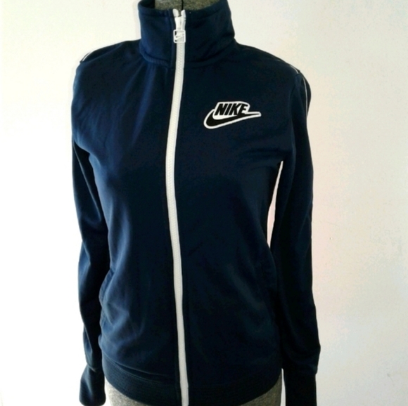 Nike pre gamer track midnight blue sweatshirt jacket womens size XS 655704-408 - Picture 4 of 7